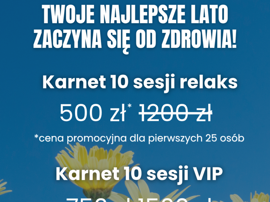 Karnet 10 sesji relaks
